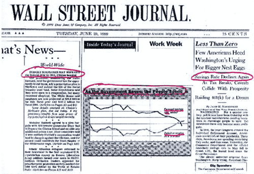 Wall Street Journal on Clinton era savings rate