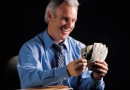 smiling counting money smiling counting money
