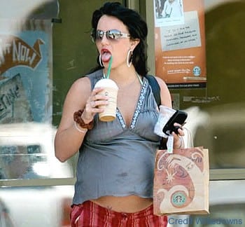 Britney at Starbucks