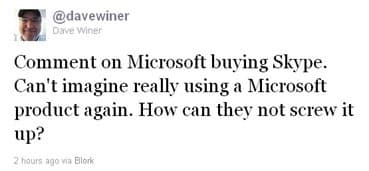 Dave Winer on MSFT